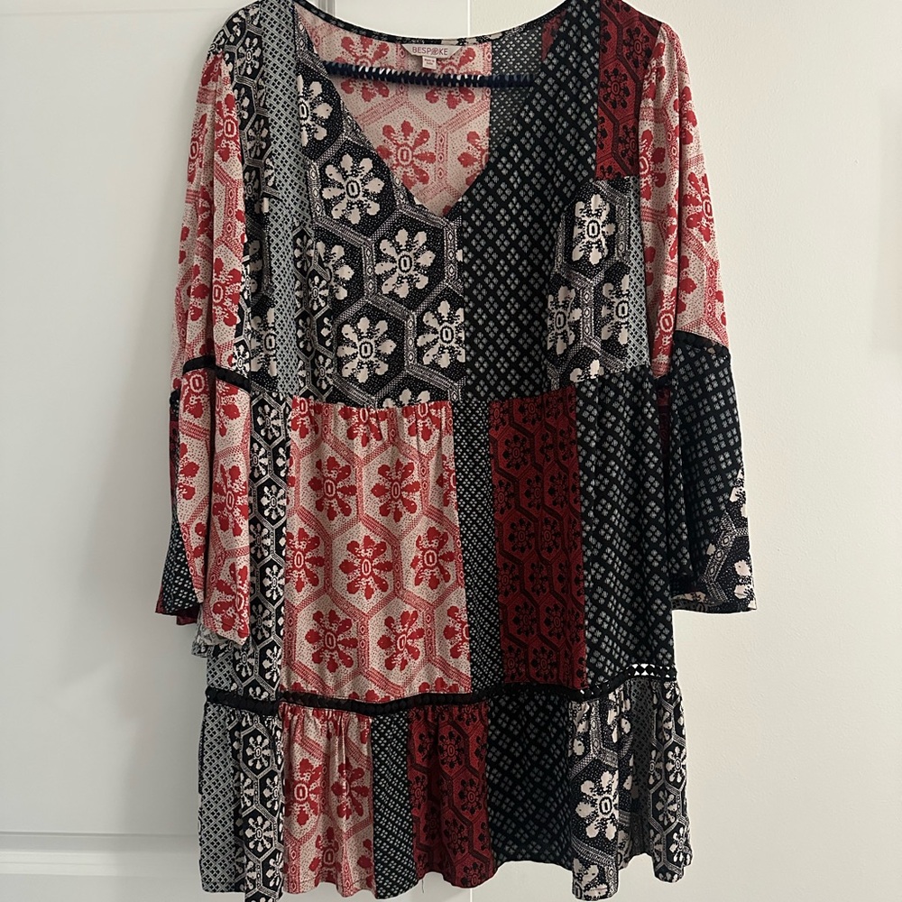 Bespoke GORGEOUS tunic top never worn size 14 - made in India